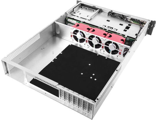Silverstone SST-RM22 SST-RM22-308 2U 8-bay 2.5" / 3.5" HDD / SSD rackmount storage server chassis Μαύρο