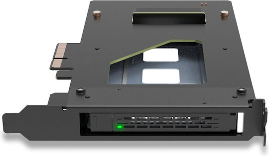 Icy Dock Tougharmor 1x 2.5" 9.5mm U.2/u.3 Nvme To Pcie 4.0 X 4 Card Black (MB111VP-B)