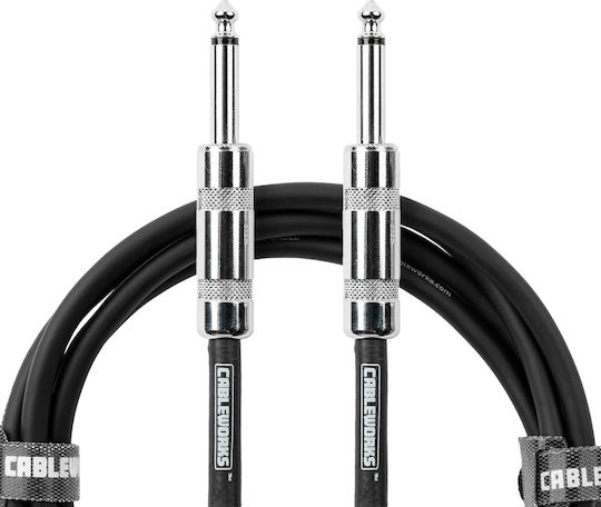 Gator Kabel 6,3mm Stecker - 6,3mm Stecker 3m Schwarz (GCWB-INS-10)