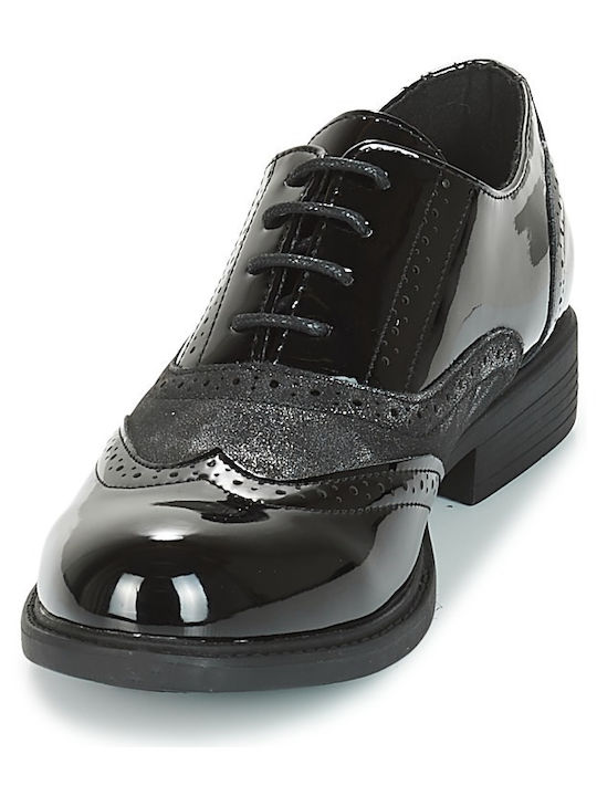 Jassessa Γυναικεία Oxfords σε Μαύρο Χρώμα
