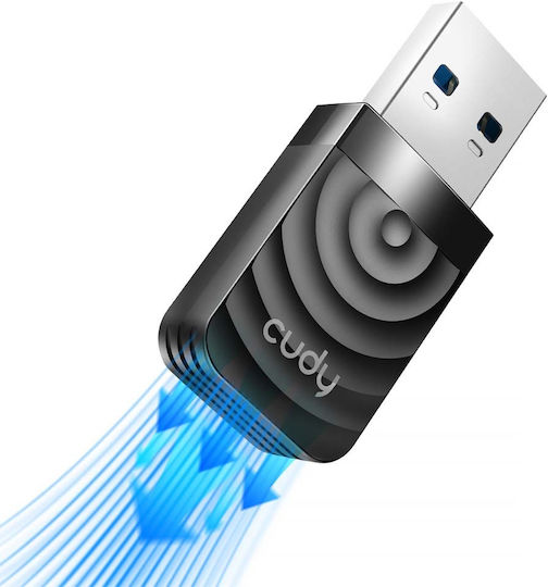 Cudy WU1300S USB Netzwerkadapter mit Drahtloser Verbindung Wi-Fi 1300Mbps