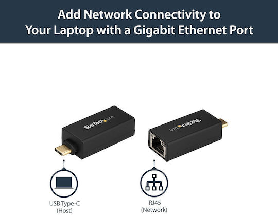 StarTech USB-C Netzwerkadapter mit Verkabelter Ethernet-Verbindung
