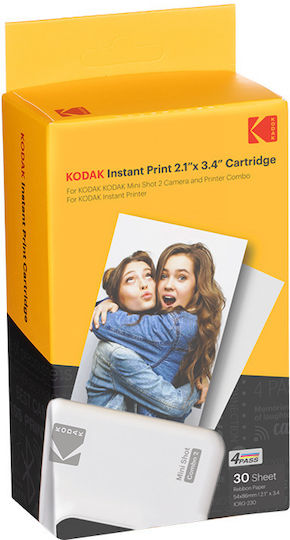 Kodak Photo Paper Instant 2.1x3.4 for Printers Inkjet 30 Sheets