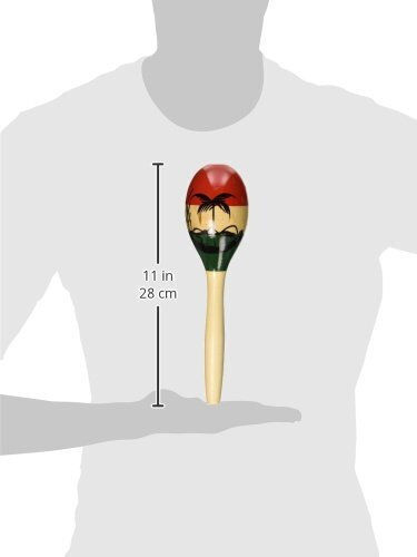 Latin Percussion Μαράκες Maracas CP Wood CP287 Ζεύγος σε Πολύχρωμο Χρώμα