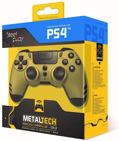 Steelplay PS4-PC Wireless Gamepad For PS4 Gold