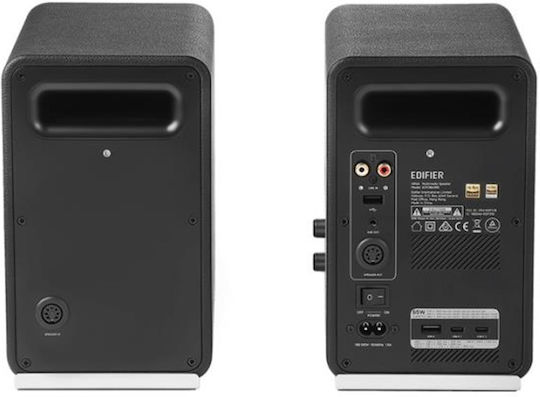 Edifier QR65-BK Компютърни тонколони 2.0 с RGB осветление в Черен цвят