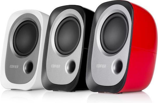 Edifier R12U Ηχεία Υπολογιστή 2.0 με Ισχύ 4W σε Λευκό Χρώμα