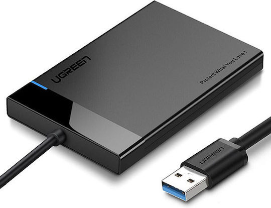 Ugreen Твърд диск кутия 2.5" SATA III с връзка USB 3.0 в Черен цвят