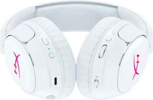 HP Cloud Flight 2 Wireless Over Ear Gaming Headset with Bluetooth / USB Connectivity White