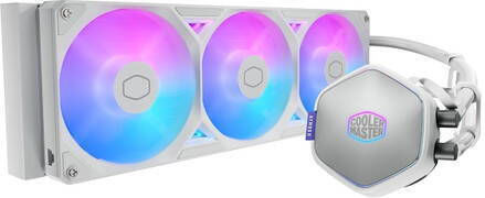 CoolerMaster MasterLiquid 360 Atmos II LCD Υδρόψυξη AIO CPU με 3 Ανεμιστήρες 120mm και ARGB Φωτισμό