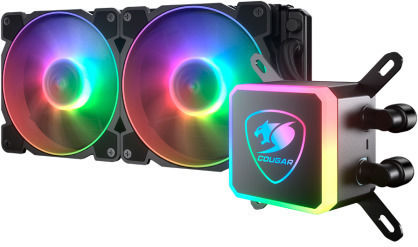 Cougar AQUA 240 ARGB Wasserkühlsysteme AIO CPU mit 2 Lüfterabmessung 120mm