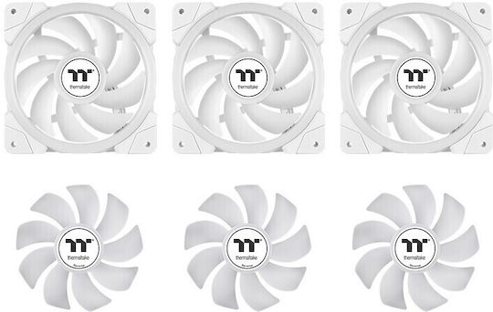Thermaltake MINECUBE 360 Ultra AIO Υδρόψυξη AIO CPU με 3 Ανεμιστήρες 120mm και ARGB Φωτισμό Λευκή