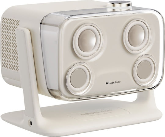 Aurzen Boom Mini Mini Projektor LCD Full HD Lampe LED mit Wi-Fi und Eingebauten Lautsprechern