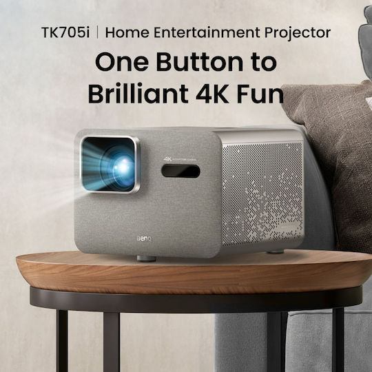 BenQ TK705i 9H.R0C77.57E Projector DLP 4K Ultra HD LED Lamp with Wi-Fi and Built-in Speakers