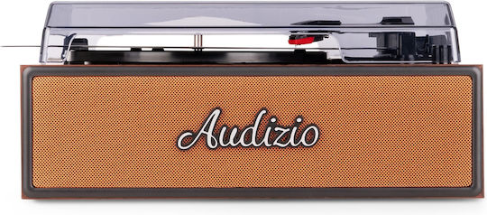 Audizio Reno 102.088 Грамофон с Задвижване с Ремък, Предусилване и Вградени Говорители Златист