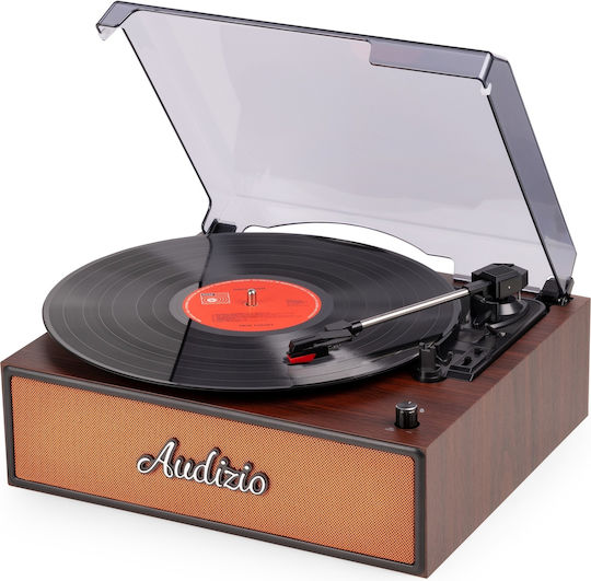 Audizio Reno 102.088 Грамофон с Задвижване с Ремък, Предусилване и Вградени Говорители Златист