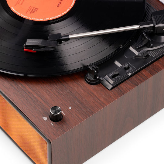 Audizio Reno 102.088 Грамофон с Задвижване с Ремък, Предусилване и Вградени Говорители Златист