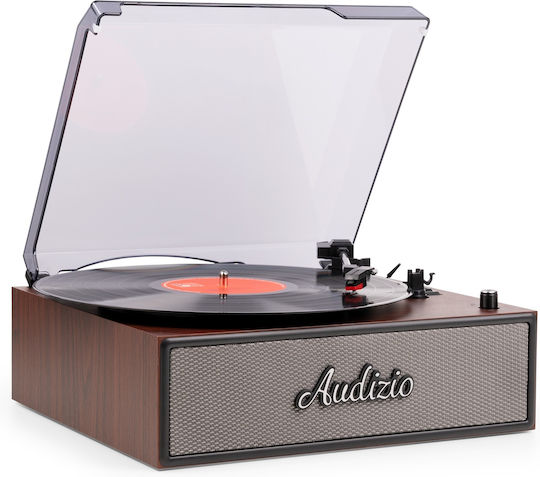 Audizio Reno 102.084 Πικάπ με Belt Drive, Προενίσχυση και Ενσωματωμένα Ηχεία Καφέ