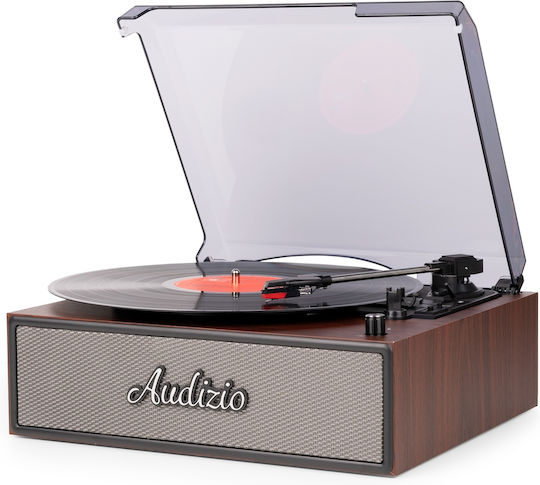 Audizio Reno 102.084 Πικάπ με Belt Drive, Προενίσχυση και Ενσωματωμένα Ηχεία Καφέ