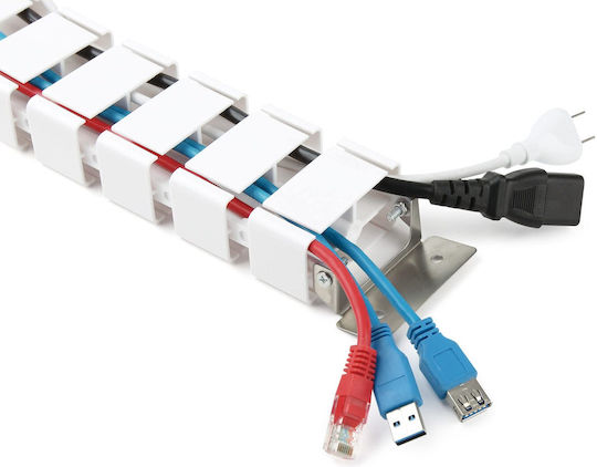InLine InLine Desk Cable Management Sleeve White 59996C 1 Piece