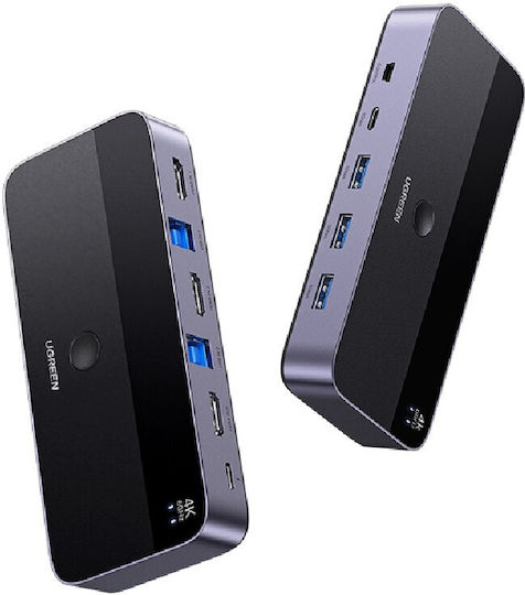 Ugreen Cm664 Hdmi Switch 2in1 Kvm Switch Black