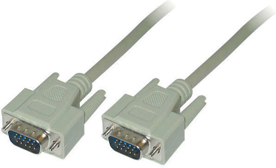 LogiLink Кабел VGA мъжки - VGA мъжки Бял 10м (CV0028)