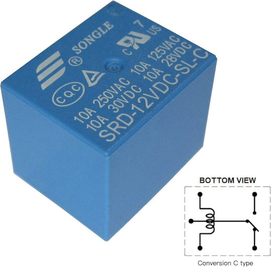12V реле Songle SRD-12VDC-SL-C