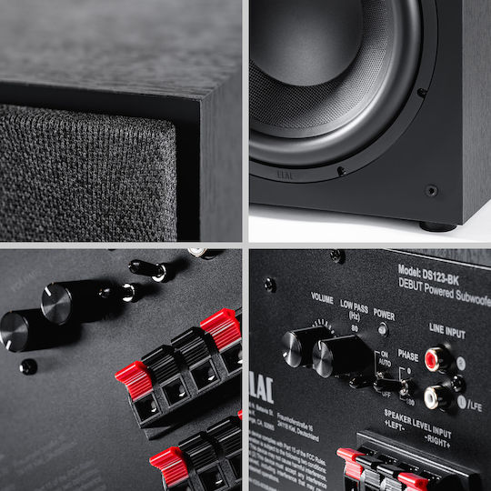 Elac Debut DS103 Active Subwoofer with 10" Bass Driver 200W Black