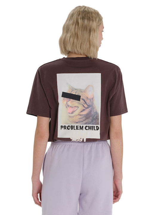 Γυναικείο Αθλητικό T-shirt Μπορντό