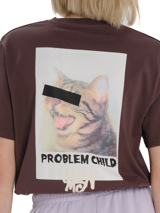 Γυναικείο Αθλητικό T-shirt Μπορντό