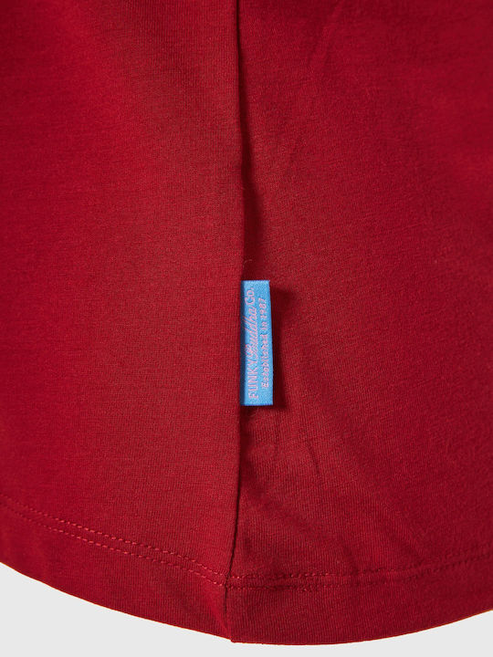 Funky Buddha Bluza Damă Tricou Roșu