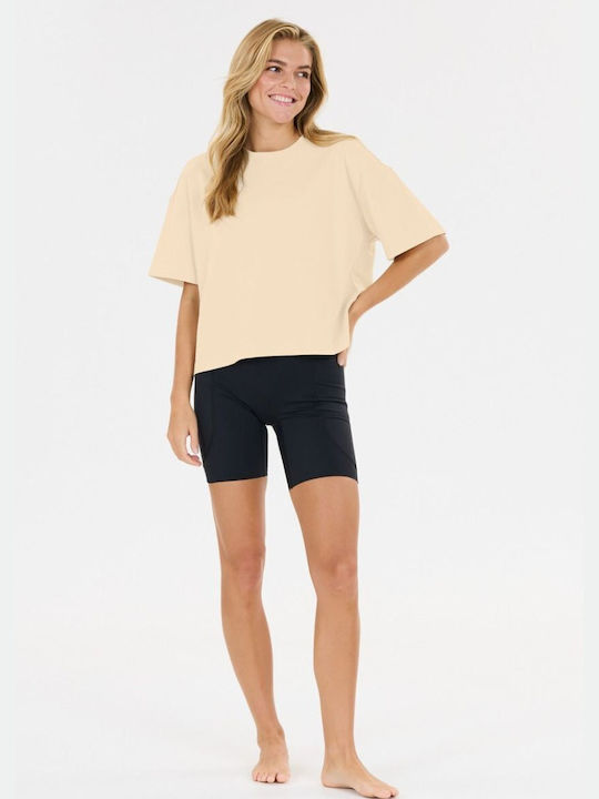 Women's Sports T-shirt Beige