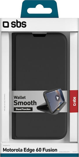 SBS Smooth Silicone Wallet Black (Motorola Edge 60 Fusion)