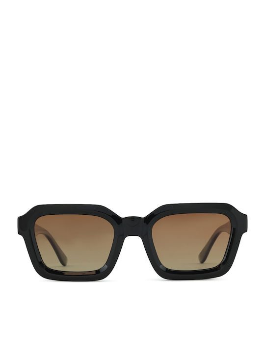 Meller Ochelari de Soare Unisex cu Ramă Neagră și Lentilă Neagră Degrade Polarized