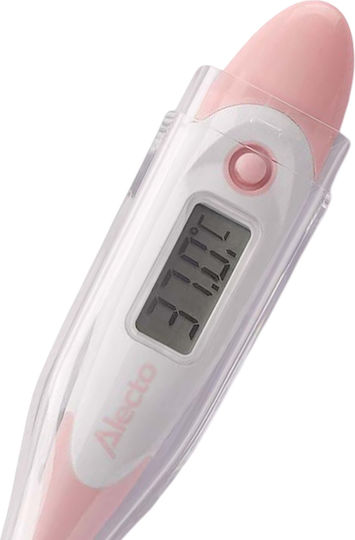 Alecto Termometru Digital Vârf Flexibil Memorie Alarmă Febră Roz