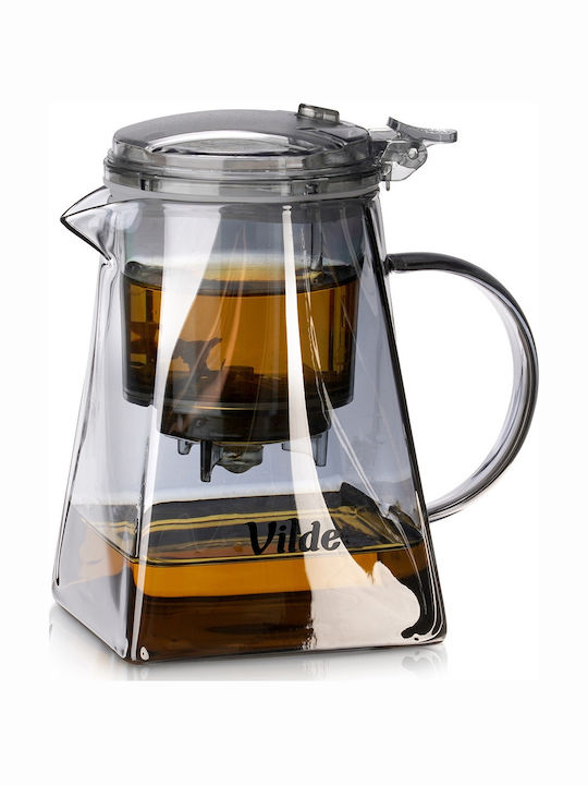 Vilde Teapot with Filter Stainless Steel Transparent 730ml