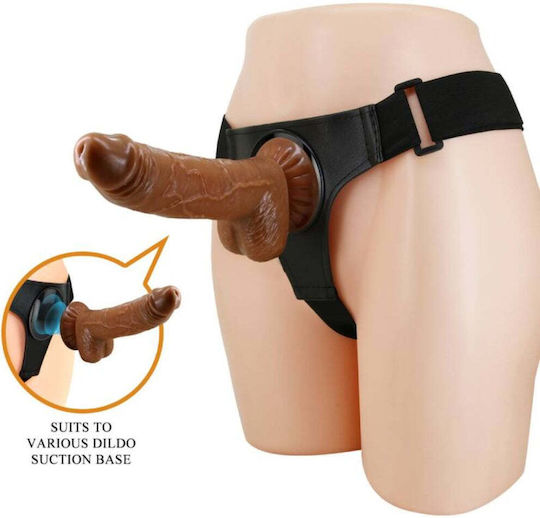 Dildo Realistc Strap-on Cu Veni Proeminente Detasabil Fără Bpa Rezistent La Apă Stimulare Plăceri Unice Ușor De Curățat 20 X 4.4 Cm Nude Maro
