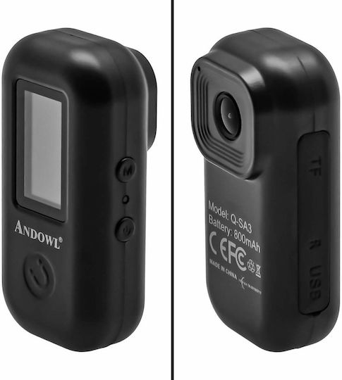 Andowl Q-SA3 128GB Action Camera 4K Ultra HD Μαύρη