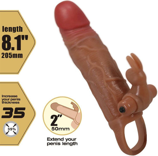 Manson Realistic Penis Extension Prominent Veins 10 Vibration Modes Testicle Ring Clitoral Stimulation Safe Material