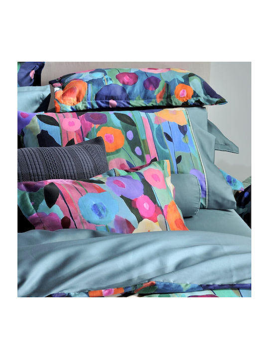 Down Town Home Louis Bed Sheets Set Single 175x255cm Green 3 Pieces