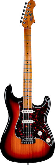 Jet Guitars Ηλεκτρική Κιθάρα ST Style με SSH Διάταξη Μαγνητών Sunburst
