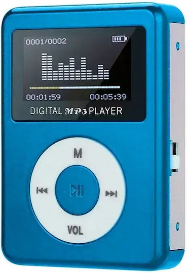 Andowl Q-A208 MP3 Player (8GB) with LCD Screen Blue