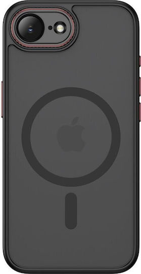 Tech-Protect Handyhülle Magsafe iPhone 16e 17e Matt Schwarz Rot 5906302392667