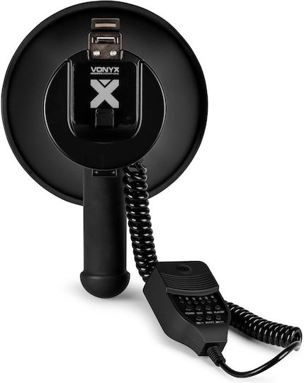 Vonyx Megafon Putere 75W cu Înregistrare vocală Player MP3 USB și Tonuri de sunet