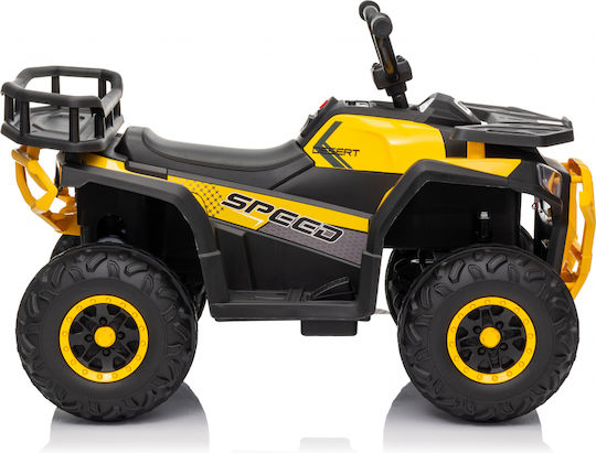 Motocicletă Cu 4 Roți Electrică Pentru Copii 24 Volt Galbenă