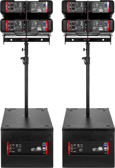 Elokance Pair of Active PA Speakers 350W with 6.5" Woofer