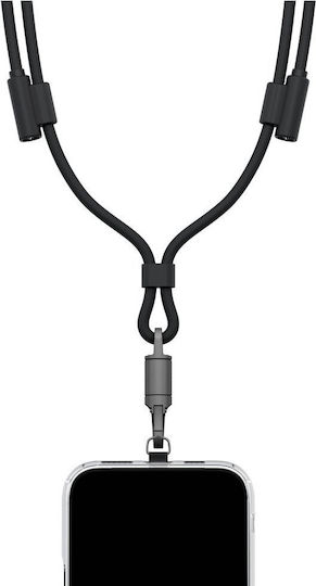 Energea Cablu Braided USB 2.0 USB-C Masculin - USB-C 240W PD Negru 1.5m