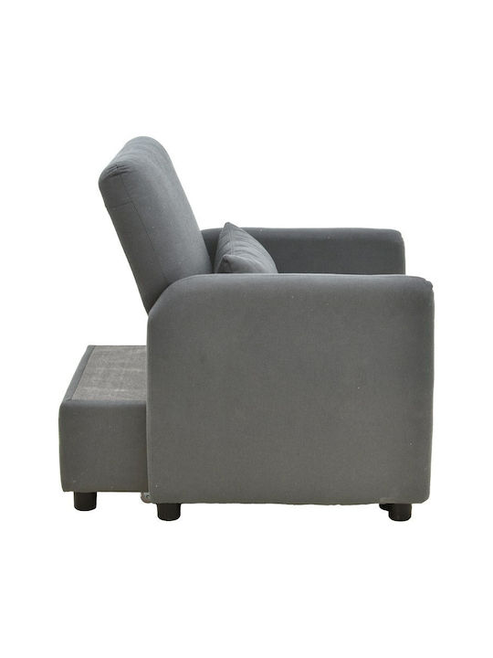 Flexa Sessel Bett Grau 85x92x84cm