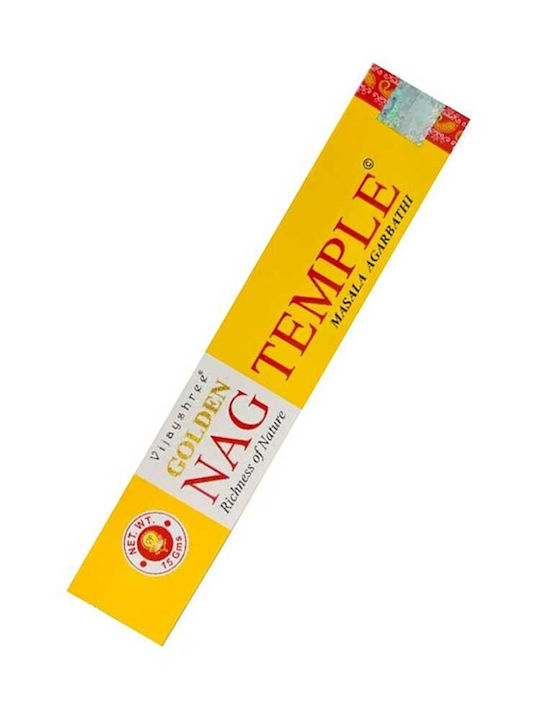 Ароматни Стик Golden Nag Temple Vijayshree Masala Agarbathi Кадилни Пръчици 15г