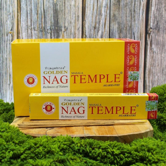 Golden Nag Temple Vijayshree Masala Agarbathi Incense 15g Home Fragrance Sticks